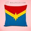 Captain Marvel Symbol Throw Pillow Cover