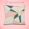 Girly Geometric Triangles Faux Decorative Pillow Cover