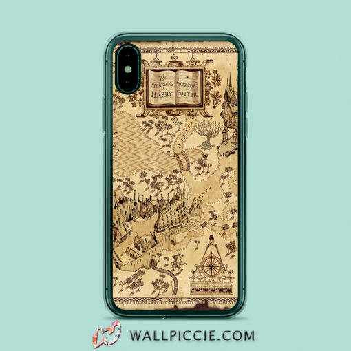 Harry Potter Wizard Map iPhone Xr Case