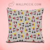 Mickey And Minnie Mouse Pattern Decorative Pillow Cover