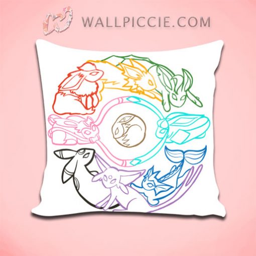 Pokemon Eevolution Throw Pillow Cover