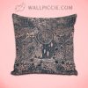 Rose Gold Dreamcatcher Floral Doodles Decorative Pillow Cover