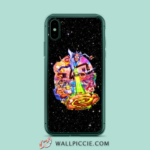 Tiny Rick Morty Eyehole Man iPhone Xr Case