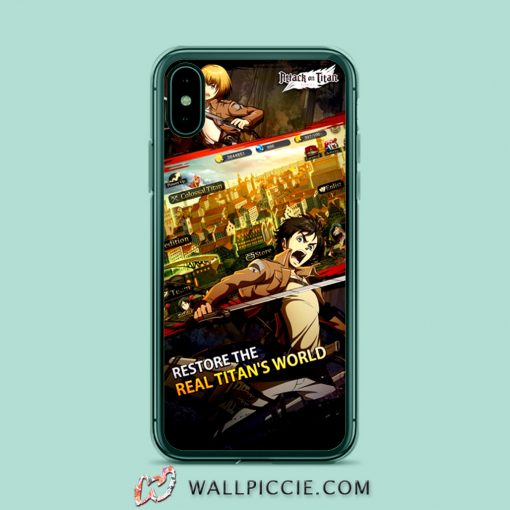 Attack On Titan Game iPhone XR Case