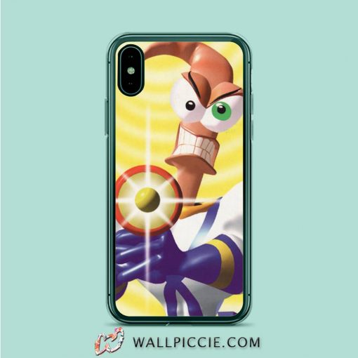 Earthworm Jim Game Cartoon iPhone XR Case