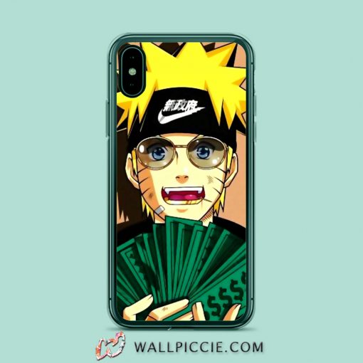 Funny Rich Naruto Anime iPhone XR Case