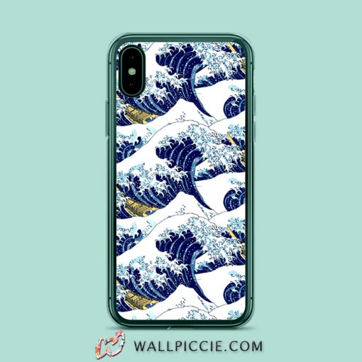 Great Off Kanagawa Aesthetic Pattern iPhone XR Case