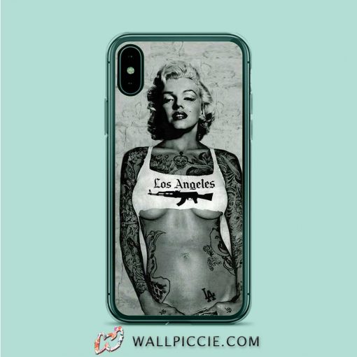 Marlyn Manroo Tatoo Los Angles iPhone XR Case