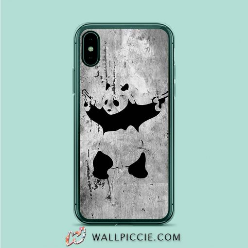 Panda With Twin Gun iPhone XR Case