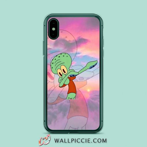 Squidward Spongebob Dabbing Aesthetic iPhone XR Case