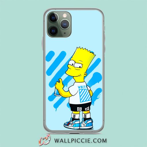 Bart Simpson Off White Collabs iPhone 11 Case