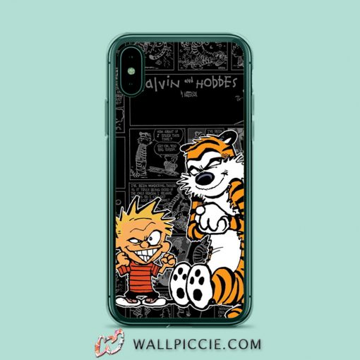 Funny Calvin Hobbes Wicked Face iPhone Xr Case