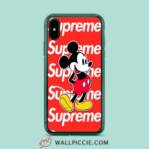 Dope Mickey Mouse X Supreme iPhone XR Case