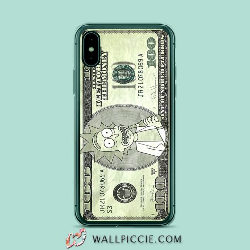 Funny Rick Morty Dollar Get The Money iPhone XR Case