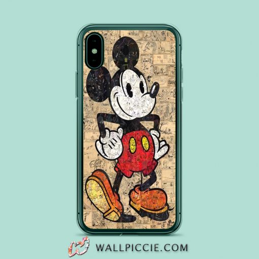 Mickey Mouse Disney Comic Collage iPhone XR Case