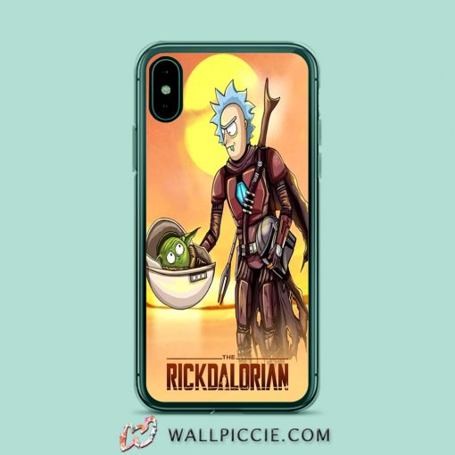 Rick Morty Mandalorian iPhone XR Case