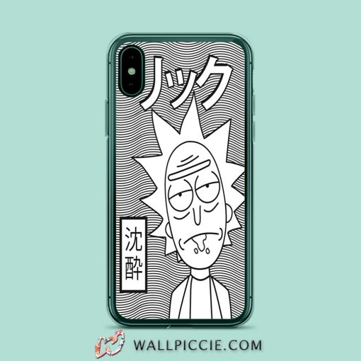 Rick Morty Retro Japanese iPhone XR Case