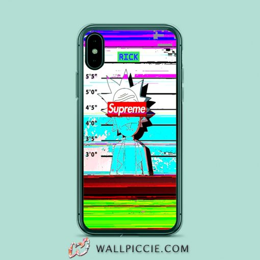 Rick Morty Supreme Mugshot iPhone XR Case