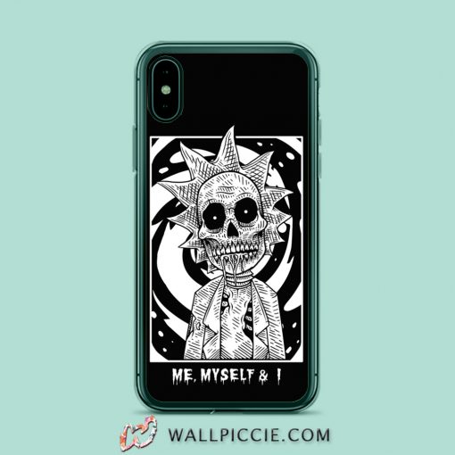 Zombie Rick Morty Me Myself and I iPhone XR Case