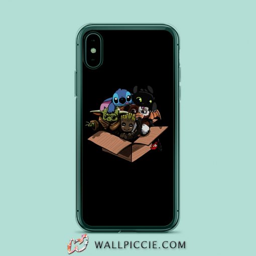 Baby Yoda Baby Stitch Baby Night Fury iPhone XR Case