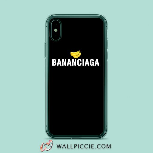 Bananaciaga Balenciaga Black iPhone XR Case