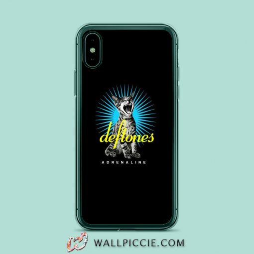 Deftones Adrenaline Sreaming Cat iPhone XR Case