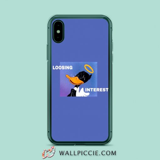 Donald Duck Loosing Interest Aesthetic iPhone XR Case