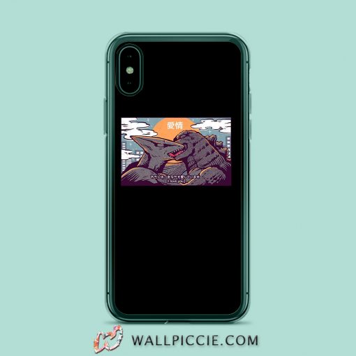 Kaiju Kiss Godzilla iPhone XR Case