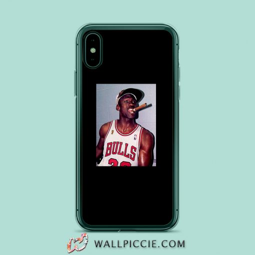 Michael Jordan Cigar Smoke Champions iPhone XR Case