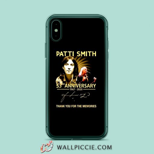 Patti Smith 53rd anniversary 1967 2020 iPhone XR Case