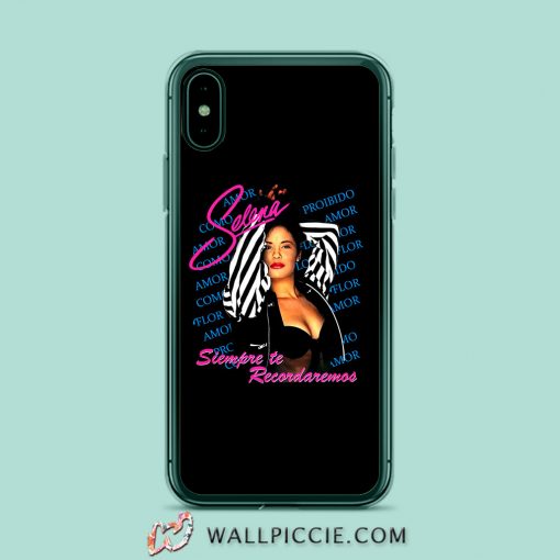 Selena Siempre Te Recordaremos iPhone XR Case