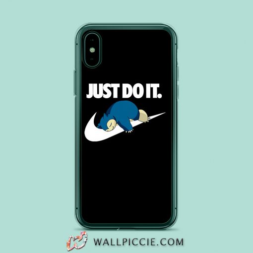 Snorlax Pokemon Just Do It Unisex Hoodie iPhone XR Case