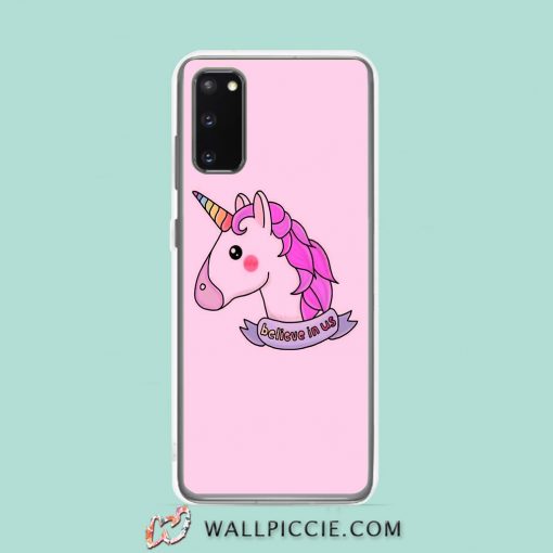 Cool Believe In Unicorn Aesthetic Samsung Galaxy S20 Case