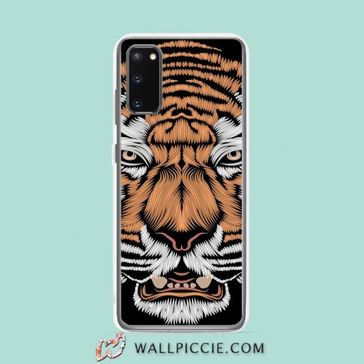 Cool Cool Tiger Angry Face Samsung Galaxy S20 Case