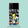 Cool Funny Bart Simpson Sun Man Samsung Galaxy S20 Case