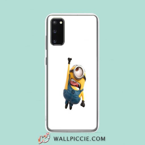 Cool Funny Stuck Out His Tongue Minion Samsung Galaxy S20 Case
