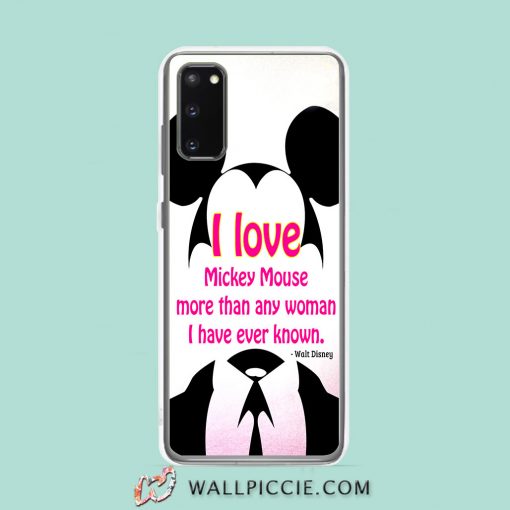Cool I Love Mickey Mouse More Than Any Woman Samsung Galaxy S20 Case