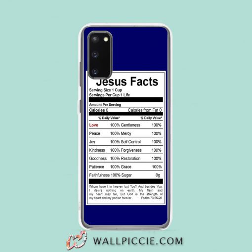 Cool Jesus Facts Samsung Galaxy S20 Case