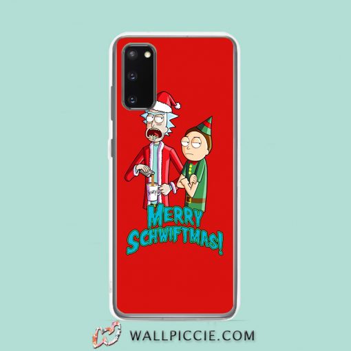 Cool Rick Morty Merry Schwiftmas Samsung Galaxy S20 Case