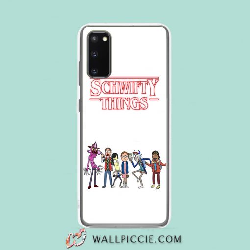 Cool Schwifty Rick Morty Stranger Things Samsung Galaxy S20 Case