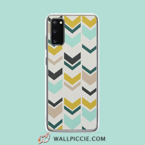 Cool Staggered Chevron Modern Geometric Samsung Galaxy S20 Case