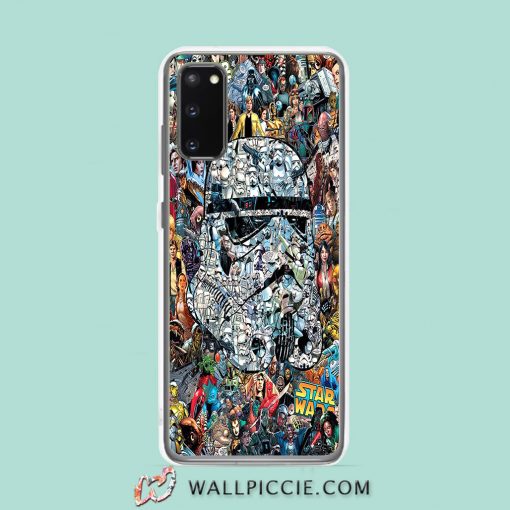 Cool Stormtroopers Star Wars Helmet Collage Samsung Galaxy S20 Case