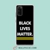 Cool Three Line Black Lives Matter Walpaper Samsung Galaxy S20 Case