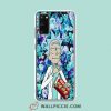 Cool Tiny Rick Morty Floral Samsung Galaxy S20 Case