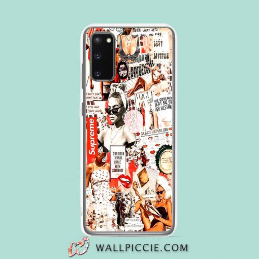 Cool Vintage Girl Hypebeast Collage Samsung Galaxy S20 Case